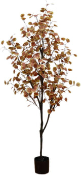 Garvee Artificial Eucalyptus Tree With Pots Outdoor Tall Faux Plants Indoor & Outdoor Decoration 120cm-180cm Green - Fall Eucalyptus Tree