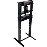 Garvee 12 Ton Hydraulic Press Heavy Duty H-Frame Floor Shop Press Adjustable Workbench 2 Press Plates Black
