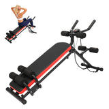 Garvee 2 in 1 Ab Bench Adjustable Ab Workout Bench Home Gym Sit-Up Glider Push Up Max 330 Lbs Black