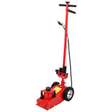 Garvee 22 T Air Hydraulic Floor Jack for Heavy Duty Trucks & Tractors, Low Profile, 9-17.7 in, 4 Adapters, 46 in Adjustable Handle, 44,000 LBS Capacity
