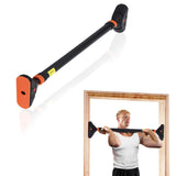 Garvee Doorway Pull Up Bar Without Screw, 4-in-1 Door Frame Pull Up Bar for Home Gym Upper Workout, Max Load 440Lbs, Orange-Black