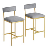 Garvee Dining Table Set with 2 Wooden Metal Chairs, Bar Table with 3 Shelves, Ergonomic Padded Seats, Steel Frame, Scratch-Resistant MDF, Compact for Kitchen or Small Spaces, 95cm, Rustic Brown