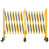 Garvee Industrial Metal Expandable Barricade Portable Folding Security Gate With Casters For Construction Sites Stream Control 103cm 16ft