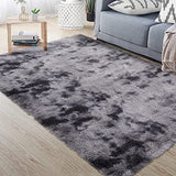 Garvee Fluffy & Sheepskin Dark Grey 8x10 Plush Shag Rug, Soft Fuzzy Non-Slip for Bedroom Nursery Kids Playroom Dining Decor - Dark Grey