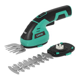 Garvee 2 in 1 Handheld Electric Grass Trimmer Hedge Shears Cordless 7.2V Rechargeable Lithium-Ion Battery Type-C Cable Included