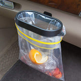 Garvee Collapsible Car Backseat Trash Bag Holder - Portable Hanging Garbage Bin Rack - Black, Compact Size for Auto Interior