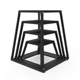 Garvee Metal Plyometric Jump Box Steel Plyometric Platform with Anti-Slip Top for Home Gym Training 12/18/24/30 Inch