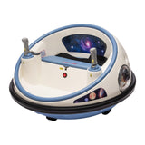 Garvee Ride - B Series: Kids Electric Bumper Car with Parent Remote Control, 360° Spinning, Music, Safety Belt, White, Toddlers 2-3 Years - White