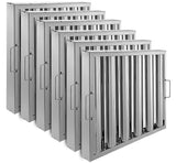 Garvee Commercial Hood Filters Stainless Steel 19.5x15.5 Inch Kitchen Exhaust Hood Filter 6 Grooves - System Default_1