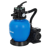 Garvee 12" Sand Filter Pump for Above Ground Pool, 1/2HP, Blue, Efficient Water Circulation & Durable UV-Resistant Design - Blue