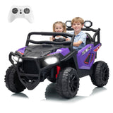Garvee 24V Ride On Toys For Big Kids 2 Seater Electric UTV Car With Remote Control Off-Road 43.5 Inch Black
