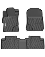 Garvee TPE Floor Mats for 2012-2015 Honda Civic 4dr, Custom Fit All Weather Front & Rear Liners, Black