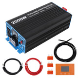 Garvee 2000W Pure Sine Wave Inverter With USB Port And Remote Controller For Home RV Truck 12V DC To 120V AC Converter