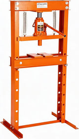 Garvee 20 Ton Hydraulic H-Frame Shop Press Heavy-Duty Adjustable Worktable for Auto Repair & Metalworking Red - Orange