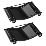 Garvee Heavy Duty Car Wheel Dolly 2-Pack, 2500 Lbs Capacity, Anti-Skid, 23.8x14.4 Inch, Black for Garage Storage & Maintenance