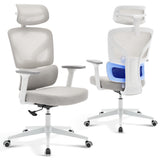 Garvee Office Chair Ergonomic Desk Chair with Adjustable Lumbar Support High-Back Mesh Chair for Home Office Black - Grey-P