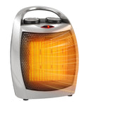 Garvee Space Heater Electric Heater With Thermostat 1500W/750W Silver For Office Room Desk - Thermostat Heater Fan, Silver
