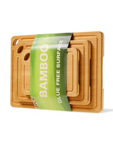 Garvee Bamboo Cutting Board Set of 3 - Multi-Sizes, Deep Juice Grooves, Built-in Handle - Kitchen Use, Natural Wood Color