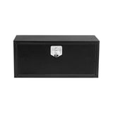 Garvee 24'' Underbody Truck Box Steel Storage Tool Box With Lock For Pickup Truck Bed RV Trailer 24x18x18 Black - Black