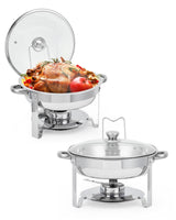 Garvee Chafing Dishes Buffet Set of 2 5 QT Stainless Steel Silver for Catering Parties Weddings