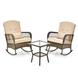 Garvee Patio Furniture Set Outdoor Seating Durable Weather-Resistant 5-Piece Set - Grey-A