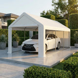 Garvee Zipper Door Replacement For Portable Garage White, Convenient Roll-Up Design, Premium Materials, Compatible Fit