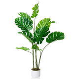 Garvee Artificial Bird of Paradise Plant 110-145cm UV-Resistant Silk Leaves Indoor Outdoor Home Office Balcony Decor