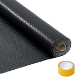 Garvee 8x20 FT Garage Floor Mat, 2.8mm Thickened Non-Slip PVC, Diamond Plate Floor Protector for SUVs, Trucks, Sports Cars, Black - Black