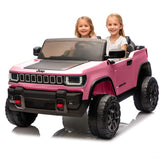 Garvee 24V Licensed Kids Ride On Car, 2 Seater Electric Truck for Big Kids, Bluetooth Music, LED Lights, Ages 3-8