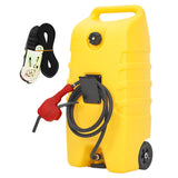 Garvee 15 Gal Gas Can Fuel Caddy With Pump For Cars Lawn Mowers Boats Medium Yellow Leak-Proof Durable - Yellow