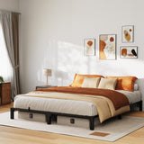 Garvee 8 in Queen Bed Frame Heavy Duty Metal Platform Bed Frame Durable Iron Slat Support No Box Spring Needed Black