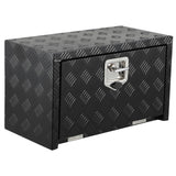 Garvee 30 Inch Underbody Truck Tool Box Aluminum Heavy Duty Waterproof Lock Black 24x14x16 - Black
