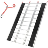 Garvee Aluminum Car Ramps 2-Pack Heavy-Duty 1500 LBS Capacity 60in x 12in Silver Non-Foldable Vehicle Loading Ramps - Silver