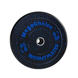 Garvee 2-Inch Bumper Plates Set Rubber Weight Plates for Strength Training 45 Lbs Color-Coded