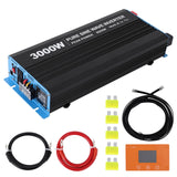 Garvee 3000W Pure Sine Wave Inverter With USB Port And Remote Controller For Home RV Truck 12V DC To 120V AC Converter
