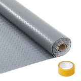 Garvee 8x20 FT Garage Floor Mat, 2.8mm Thickened Non-Slip PVC, Diamond Plate Protector for SUVs, Trucks, Sports Cars, Black - Grey