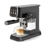 Garvee Espresso Machine Compact 20 Bar Professional Espresso Machine with Milk Frother and Touchscreen for Cappuccino Latte, Stainless Steel, Black