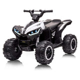 Garvee Ride - P Series: 12V Kids ATV 4 Wheeler, Music, LED Lights, Battery Powered Ride On Toy for Boys Girls, Outdoor Adventure Vehicle White - White