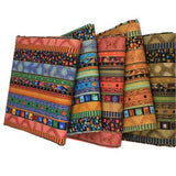 Garvee 5Pcs Fat Quarters Fabric Bundles, Colored Printing Cotton Quilting Squares for Sewing, 10x8 Inch, Ethnic Style