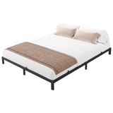 Garvee 10 Inch Full Bed Frame No Box Spring Needed, Heavy Duty Full Platform Metal Bed Frame with Metal Slats, Easy Assembly, Noise Free, Black - Black