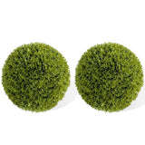 Garvee Artificial Boxwood Ball Set Ø50cm UV-Resistant PE Material Decorative Topiary Indoor Outdoor Garden Wedding Red White