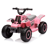 Garvee Electric Ride On ATV For Kids With 6v 4.5AH Battery And American Standard Plug Safe Fun Outdoor Adventure Compact Design - Pink