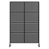 Garvee Decorative Metal Garden Fences 72"H Rust-Proof Scroll Design for Yard & Flower Bed Borders Black 2PCS