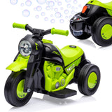 Garvee Ride - P Series: 6V Battery-Powered Electric Motorcycle with 1.9 Mph Speed, Led Headlights, Music, Pedal, Forward/Reverse, 3 Wheels | Motorbike Toy Gift for Toddlers 3 and Up - Green - Green