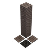 Garvee 48-Pack 12x12 Inch Interlocking Deck Tiles Plastic Composite Wood Patio Flooring Waterproof All Weather Indoor Outdoor Coffee 48 Sq Ft