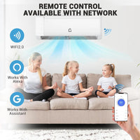 Garvee 9000 BTU Ductless Mini Split Air Conditioner & Heater - 19 SEER2 Inverter - WiFi & Alexa Enabled - 115V - Quiet Cooling & Heating for 550 Sq.Ft - Remote & App Control - Self-Cleaning - Wall Mounted - Installation Kit Included - US Standard