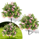Garvee 2pcs 2FT Artificial Trees Indoor Faux Tree Artificial Planter Thanksgiving Christmas Green - Pink