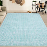 Garvee Area Rugs Washable Plaid Rugs for Hallway Entryway Bedroom 3x5 Green