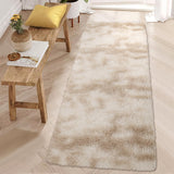 Garvee 2x8 Shaggy Runner Rug Tie-Dyed Plush Carpet for Bedroom Kids Nursery Indoor, Soft Furry Floor Mat Non-Skid, Long Accent Runner, Multi-Color