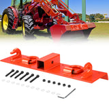 Garvee Tractor Grab Hooks Heavy Duty Bolt On Compact Tractor Bucket Hooks 2" Receiver Compatible with John Deere 1025R 2320 2520 2720 2025R 2032R 2038R 3032E 4010 4100 4110 4115 (4100Z) - Orange